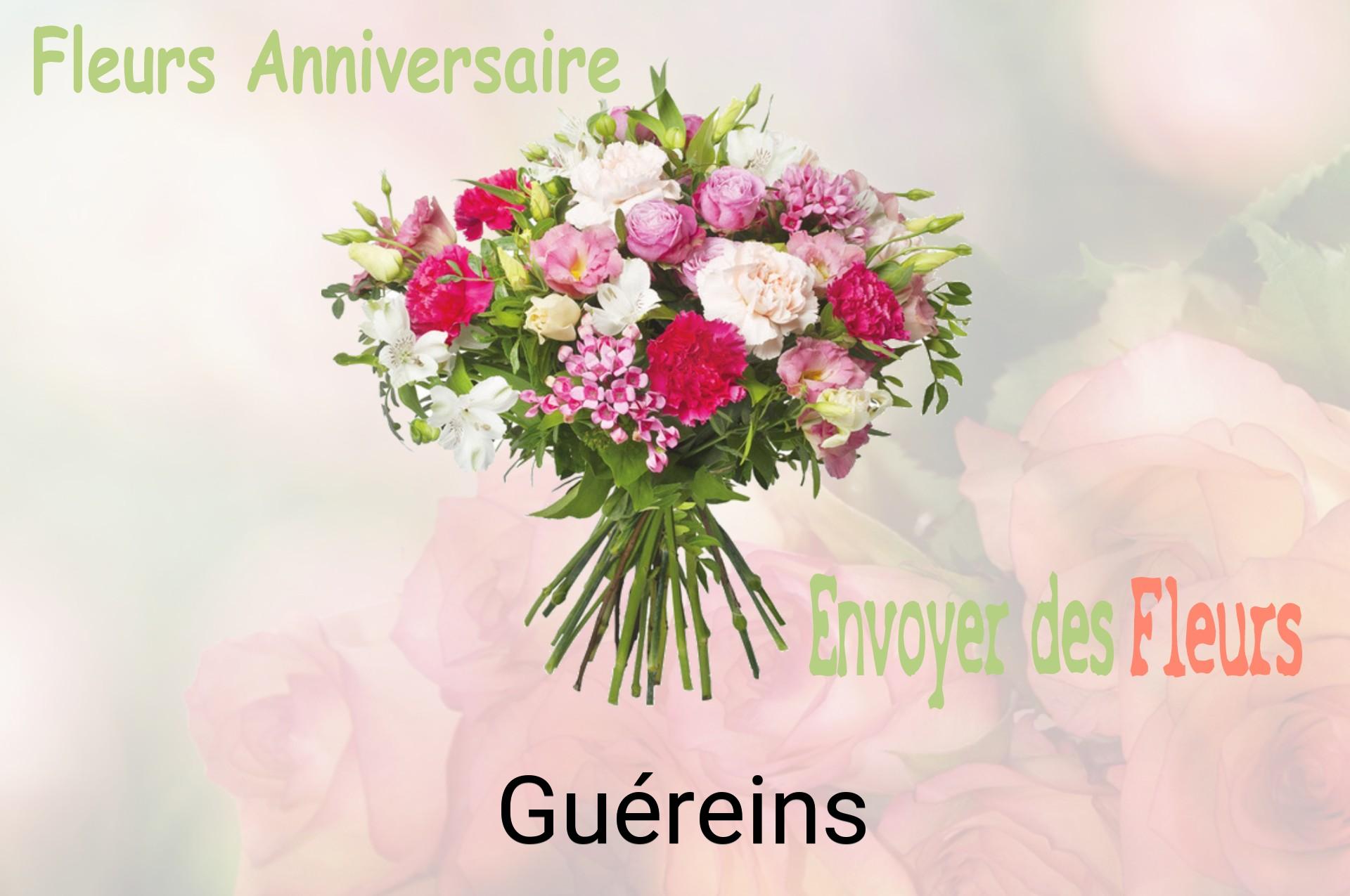 Bouquet de fleurs d’anniversaire livré à Guéreins